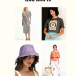 4 photo collage with text -- summer style do's and don'ts.