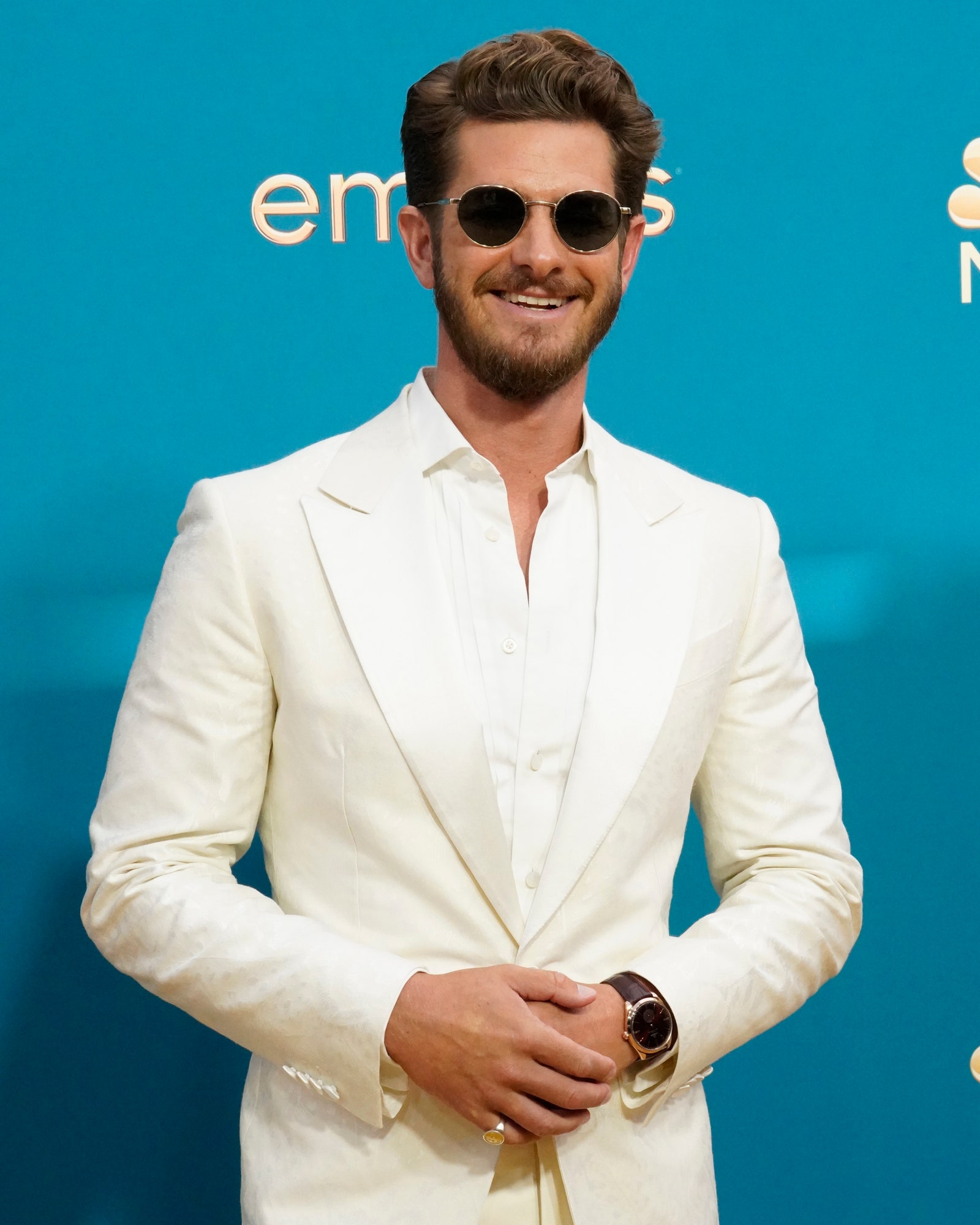 Andrew Garfield arrives at the 74th Primetime Emmy Awards