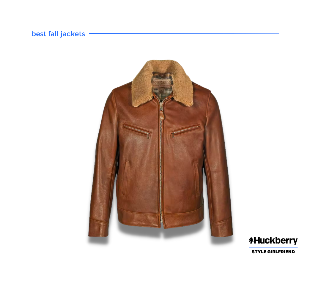 Men's Brown Leather Jacket, versatile fall jacket for men