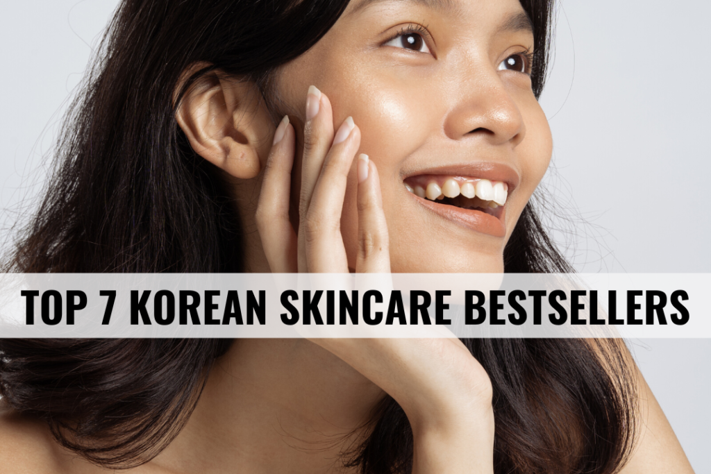 Top 7 best selling korean skincare products header graphic