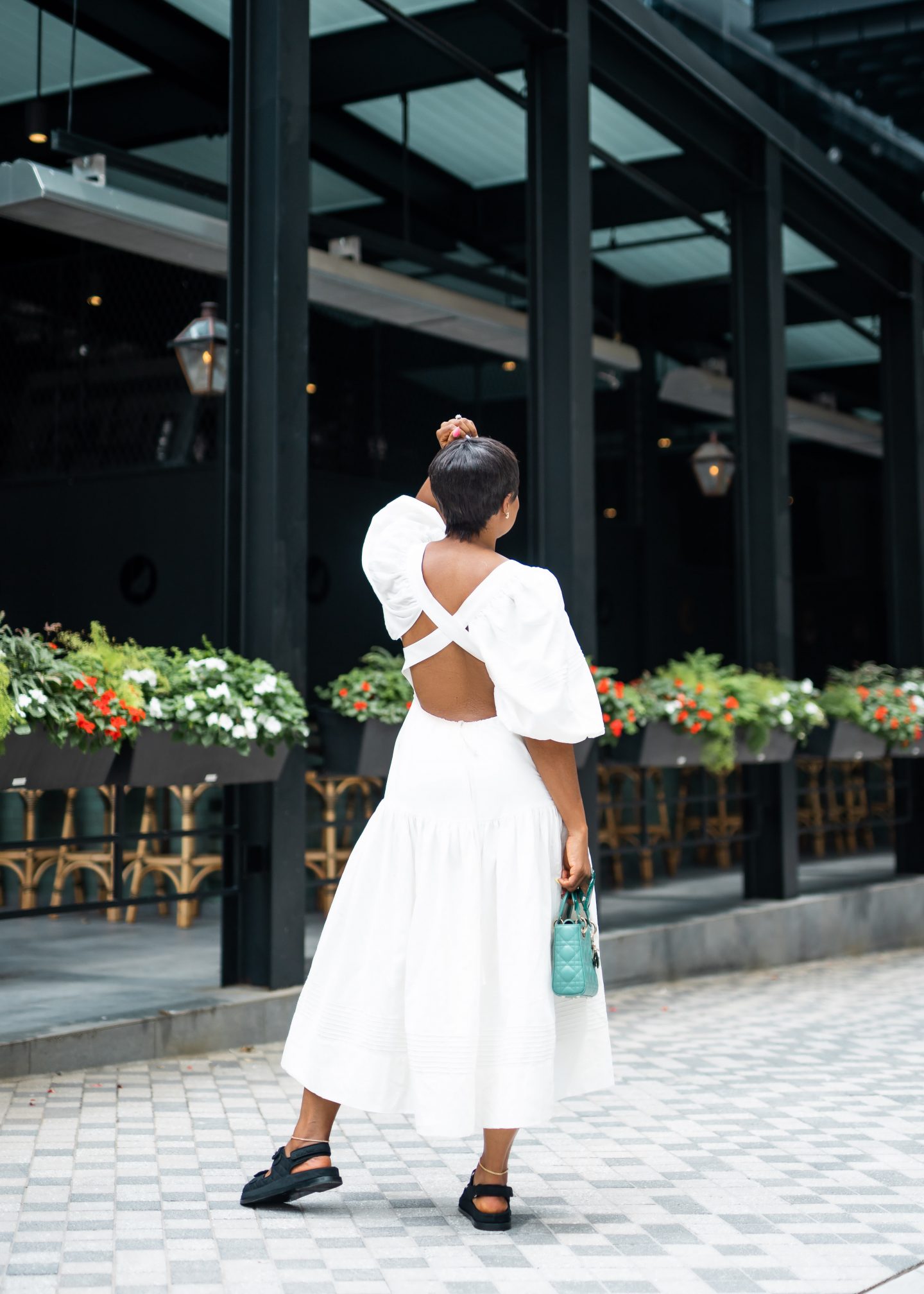 Shona Joy Priscilla How To Wear This Summer In The City Pintucked Crossback Midi Dress
